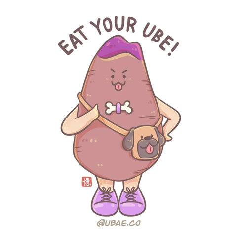 3” eat your ube stickers